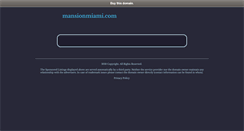 Desktop Screenshot of mansionmiami.com